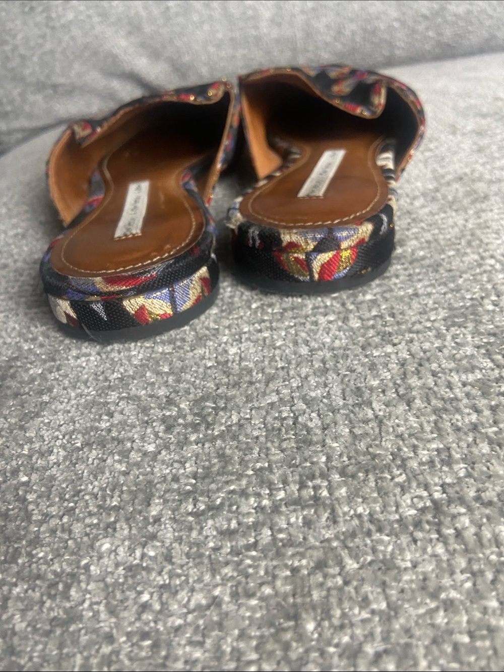 & Other Stories Black Pointed Mules with Parrot Embroidery - Picture 7 of 9